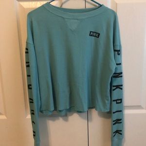 Long Sleeved PINK crop top || XS/S